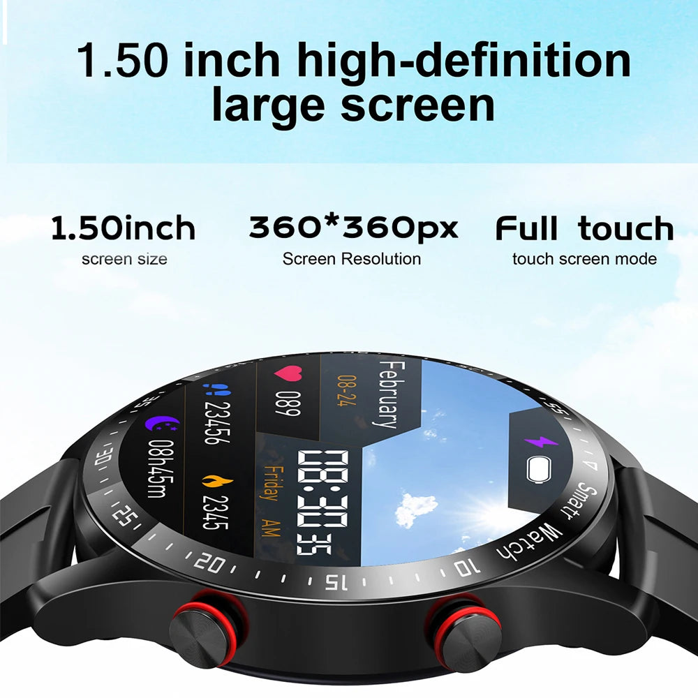 Smart Watch Men Heart Rate Fitness Tracker ECG+PPG Business Smartwatches
