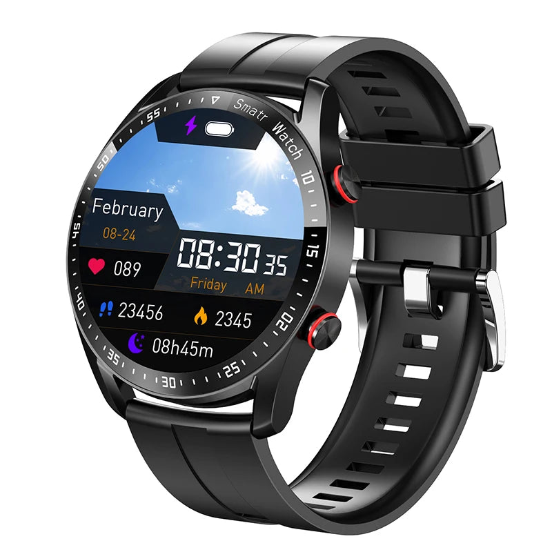 Smart Watch Men Heart Rate Fitness Tracker ECG+PPG Business Smartwatches
